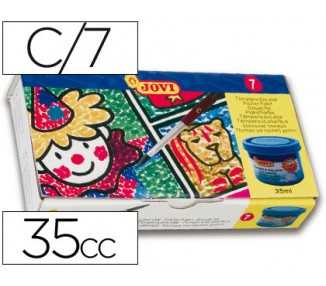 Tempera jovi 35 ml caja de 7 colores surtidos