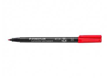 Rotulador staedtler lumocolor retroproyeccion punta de fibrapermanente 317-2 rojo punta media redonda 0.8-1 mm