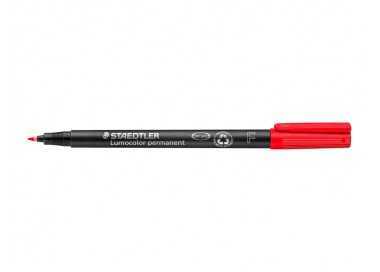 Rotulador staedtler lumocolor retroproyeccion punta de fibrapermanente 318-2 rojo punta fina redonda 0.6 mm