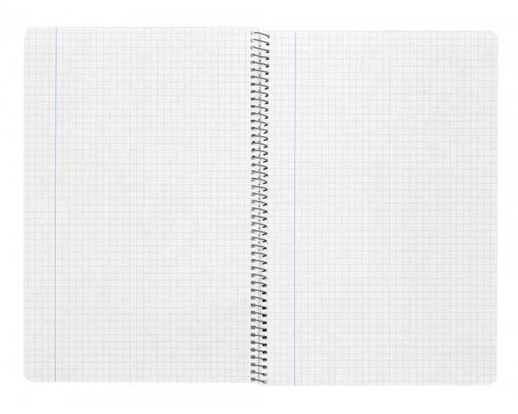 Cuaderno espiral liderpapel folio witty tapa dura 80h 75gr cuadro 4mm con margen color violeta