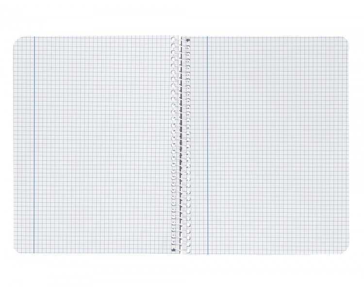 Cuaderno espiral liderpapel cuarto witty tapa dura 80h 75gr cuadro 4mm con margen color celeste
