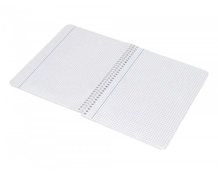 Cuaderno espiral liderpapel cuarto witty tapa dura 80h 75gr cuadro 4mm con margen color celeste