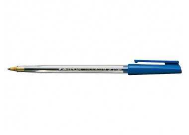 Boligrafo staedtler stick azul con capuchon