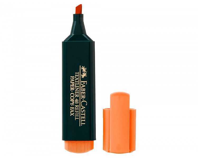 Rotulador faber fluorescente 48-15 naranja