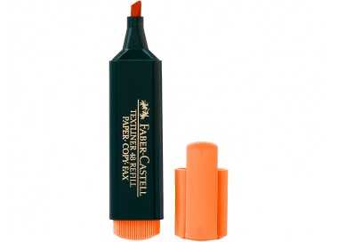 Rotulador faber fluorescente 48-15 naranja