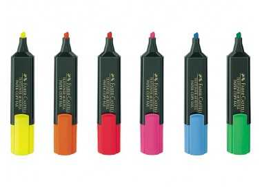Rotulador faber fluorescente 48-15 naranja