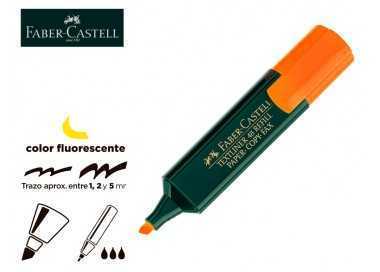 Rotulador faber fluorescente 48-15 naranja