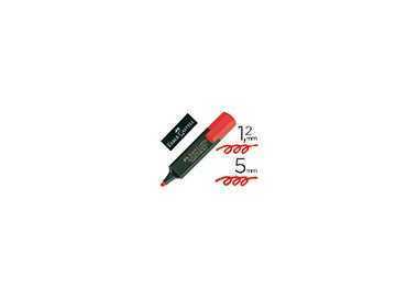 Rotulador faber fluorescente 48-21 rojo Rotulador faber fluorescente 48-21 rojo