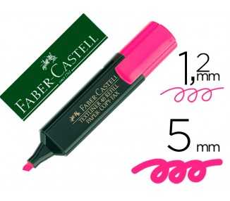 Rotulador faber fluorescente 48-28 rosa