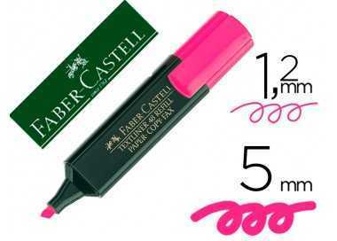 Rotulador faber fluorescente 48-28 rosa