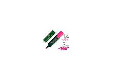 Rotulador faber fluorescente 48-28 rosa