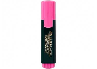 Rotulador faber fluorescente 48-28 rosa