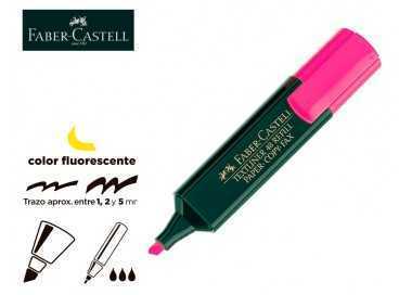 Rotulador faber fluorescente 48-28 rosa