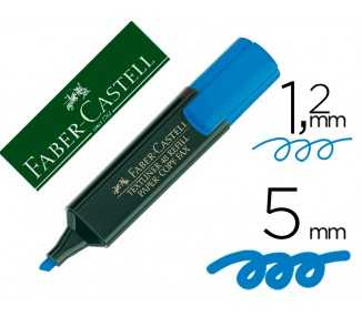 Rotulador faber fluorescente 48-51 azul