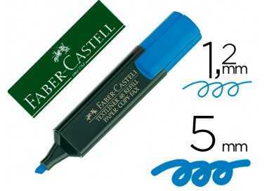 Rotulador faber fluorescente 48-51 azul