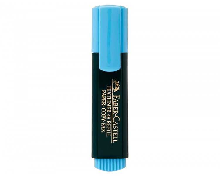 Rotulador faber fluorescente 48-51 azul