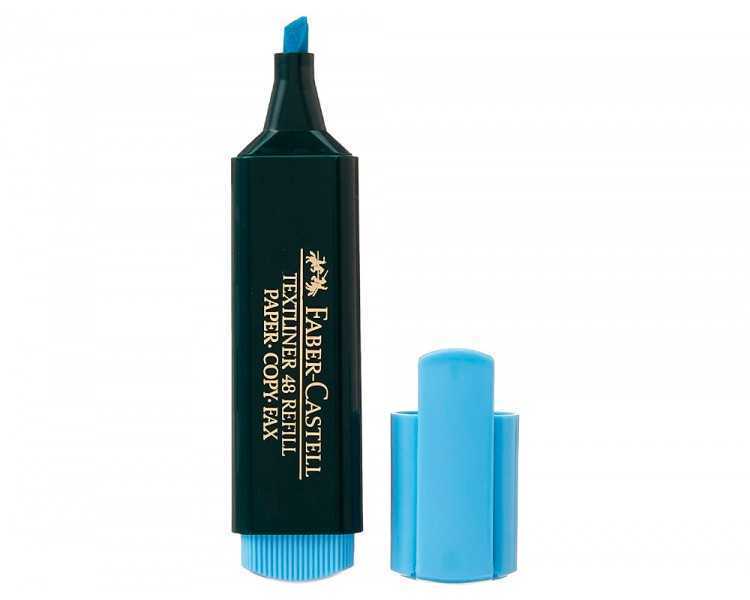 Rotulador faber fluorescente 48-51 azul