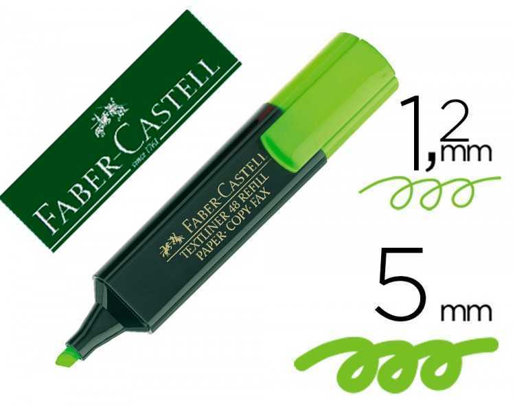 Rotulador faber fluorescente 48-63 verde