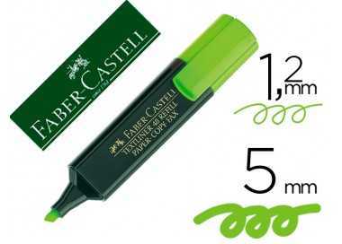 Rotulador faber fluorescente 48-63 verde