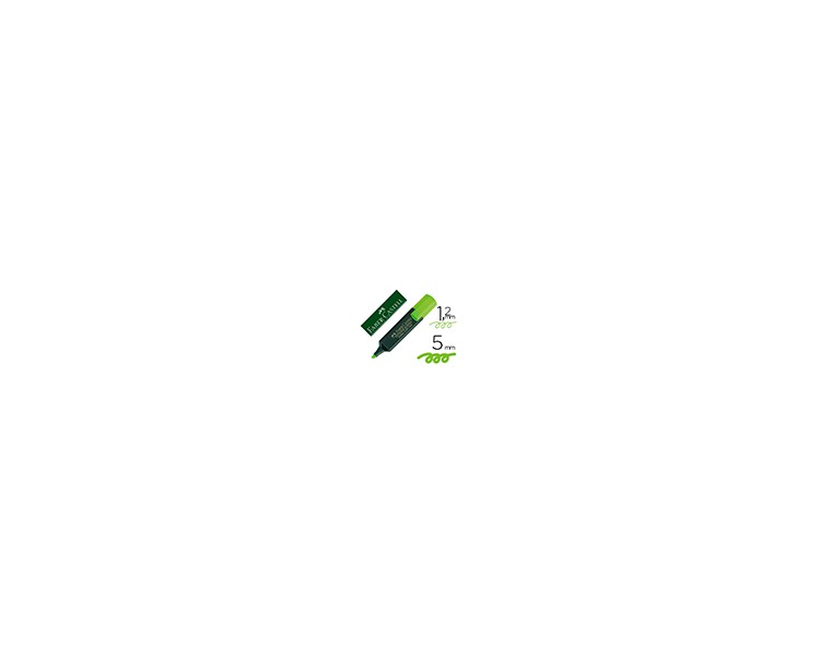 Rotulador faber fluorescente 48-63 verde