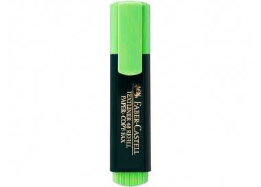 Rotulador faber fluorescente 48-63 verde Rotulador faber fluorescente 48-63 verde