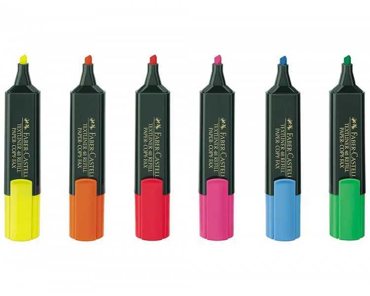 Rotulador faber fluorescente 48-63 verde