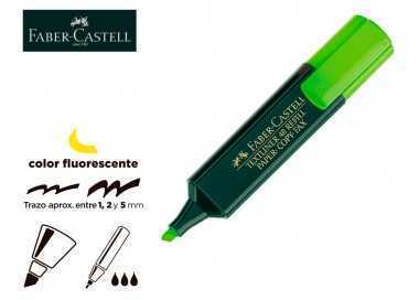 Rotulador faber fluorescente 48-63 verde Rotulador faber fluorescente 48-63 verde