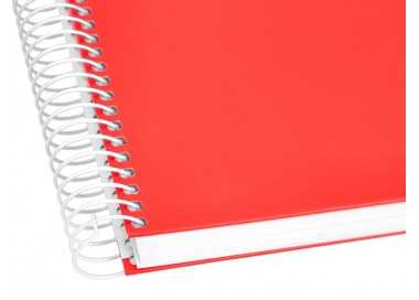 Cuaderno espiral liderpapel a5 crafty tapa forrada 80h 90 gr pauta estrecha 2,5mm con margen colores surtidos