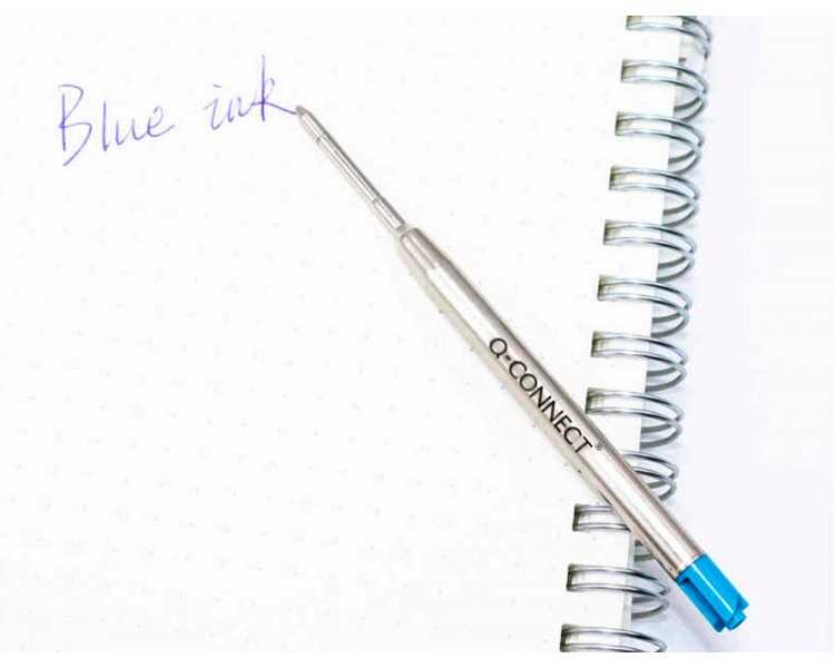 Recambio boligrafo q-connect tipo parker azul