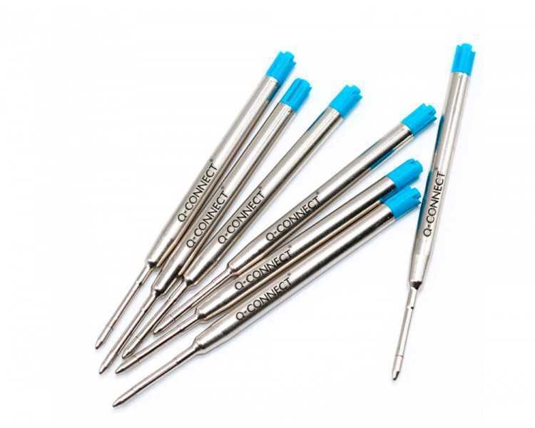 Recambio boligrafo q-connect tipo parker azul