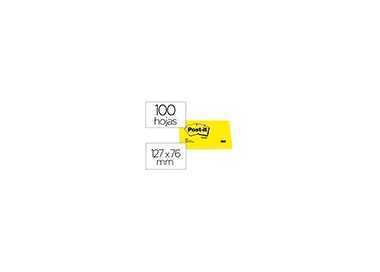 Bloc de notas adhesivas quita y pon post-it 76x127 mm con 100 hojas 655 Bloc de notas adhesivas quita y pon post-it 76x127 mm con 100 hojas 655