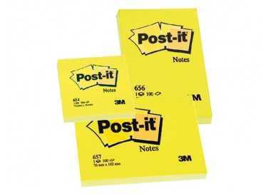 Bloc de notas adhesivas quita y pon post-it 38x51 mm con 100 hojas 653e