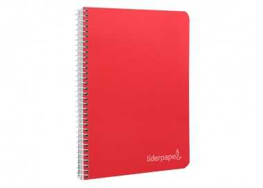 Cuaderno espiral liderpapel cuarto witty tapa dura 80h 75gr rayado montessori 3,5 mm colores surtidos