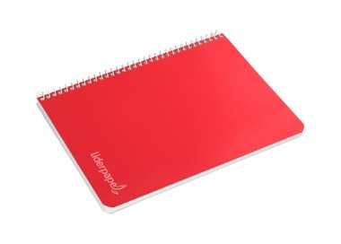 Cuaderno espiral liderpapel cuarto witty tapa dura 80h 75gr rayado montessori 3,5 mm colores surtidos