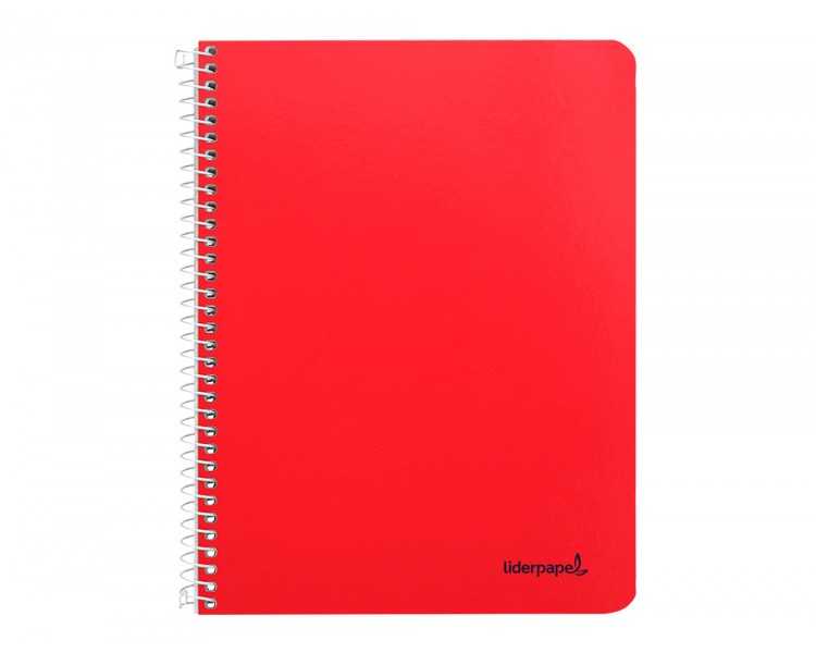 Cuaderno espiral liderpapel cuarto smart tapa blanda 80h 60gr cuadro 8mm con margen colores surtidos