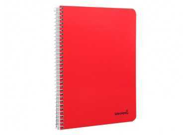 Cuaderno espiral liderpapel cuarto smart tapa blanda 80h 60gr cuadro 8mm con margen colores surtidos