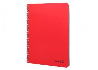 Cuaderno espiral liderpapel cuarto smart tapa blanda 80h 60gr cuadro 8mm con margen colores surtidos