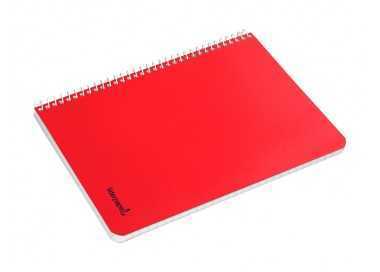 Cuaderno espiral liderpapel cuarto smart tapa blanda 80h 60gr cuadro 8mm con margen colores surtidos