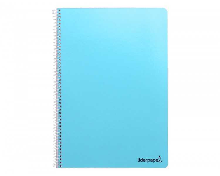 Cuaderno espiral liderpapel folio smart tapa blanda 80h 60gr rayado montessori 3,5mm con margen colores surtidos