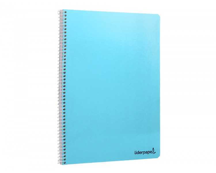 Cuaderno espiral liderpapel folio smart tapa blanda 80h 60gr rayado montessori 3,5mm con margen colores surtidos