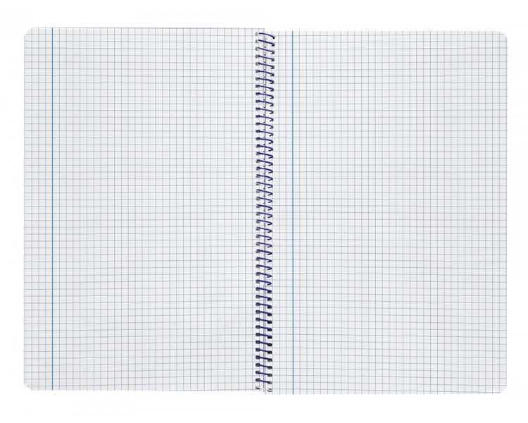 Cuaderno espiral liderpapel folio smart tapa blanda 80h 60gr cuadro 4mm con margen color verde