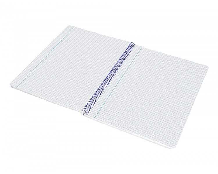 Cuaderno espiral liderpapel folio smart tapa blanda 80h 60gr cuadro 4mm con margen color verde