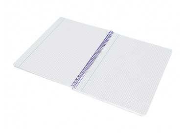 Cuaderno espiral liderpapel folio smart tapa blanda 80h 60gr cuadro 4mm con margen color verde