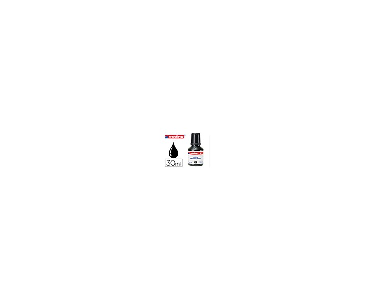 Tinta rotulador edding t-25 negro bote 30 ml