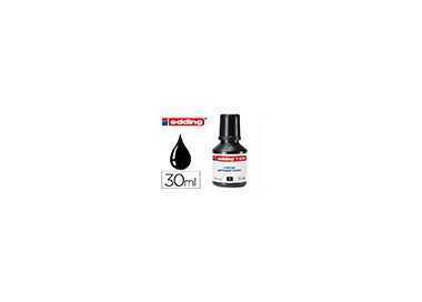 Tinta rotulador edding t-25 negro bote 30 ml