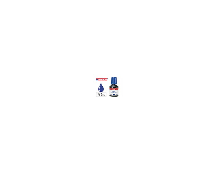 Tinta rotulador edding t-25 azul bote 30 ml