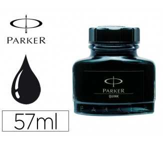 Tinta estilografica parker negra bote 57 ml