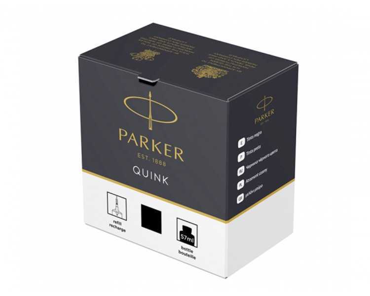 Tinta estilografica parker negra bote 57 ml
