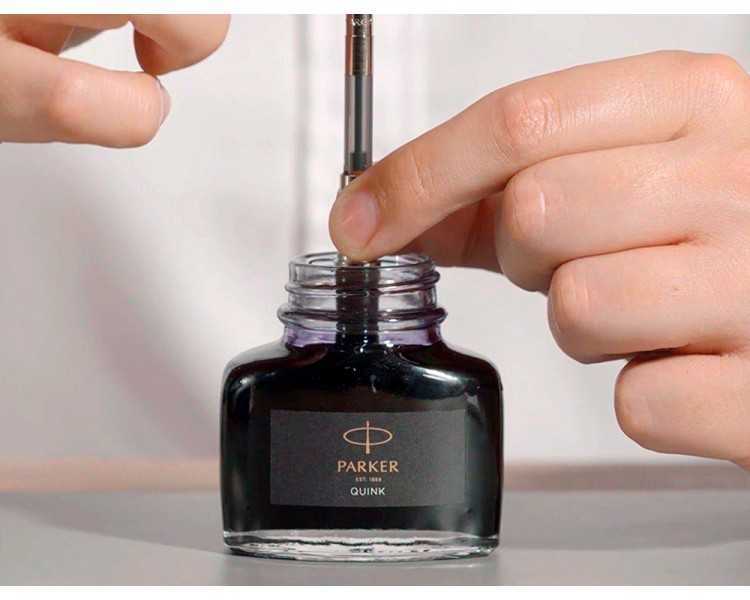 Tinta estilografica parker negra bote 57 ml