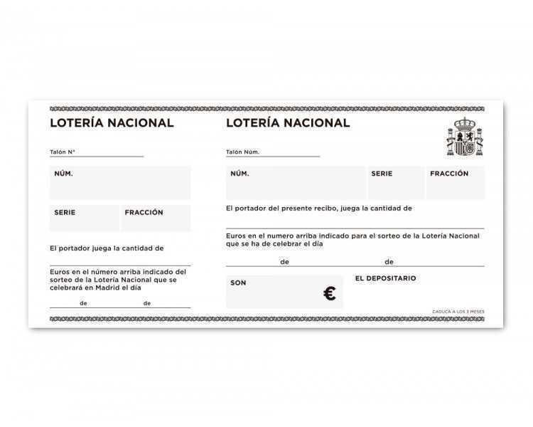 Talonario liderpapel loteria tres en folio 111